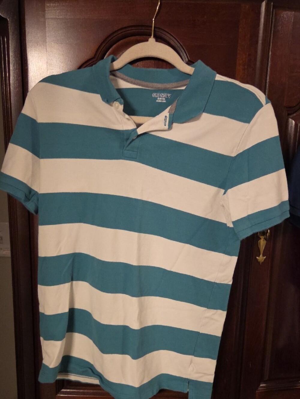 4 Old Navy Boys XL 14/16  Stripe Polos & A Tee - Sold As A Set - Picture 3 of 9